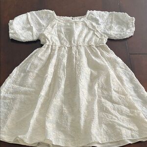 Nannette White Eyelet Puff-Sleeve Dress